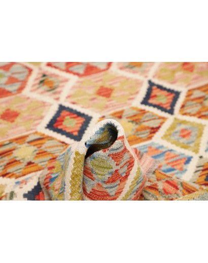 Tappeto Kilim Afghanistan marrone grigio 99x135