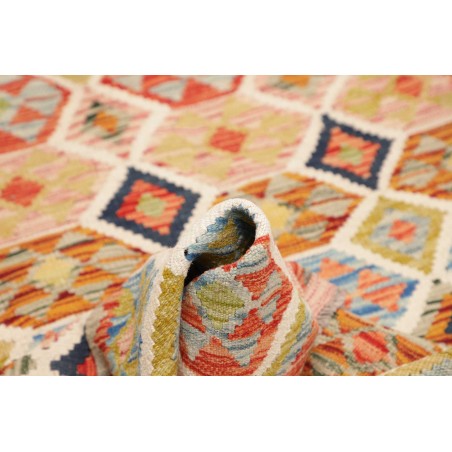 Tappeto Kilim Afghanistan marrone grigio 99x135