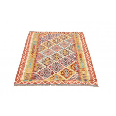 Tappeto Kilim Afghanistan marrone azzurro 102x140