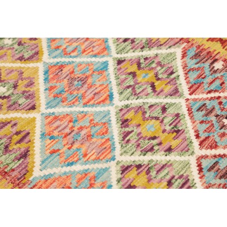 Tappeto Kilim Afghanistan marrone azzurro 102x140