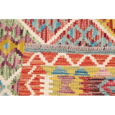 Tappeto Kilim Afghanistan marrone azzurro 102x140