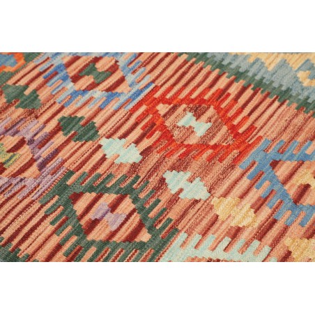 Tappeto Kilim Afghanistan azzurro marrone 104x148