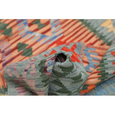 Tappeto Kilim Afghanistan azzurro marrone 104x148