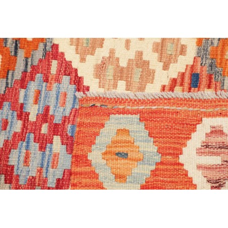 Tappeto Kilim Afghanistan arancione marrone 102x148