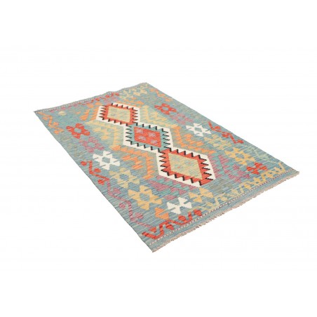 Tappeto Kilim Afghanistan azzurro 102x155
