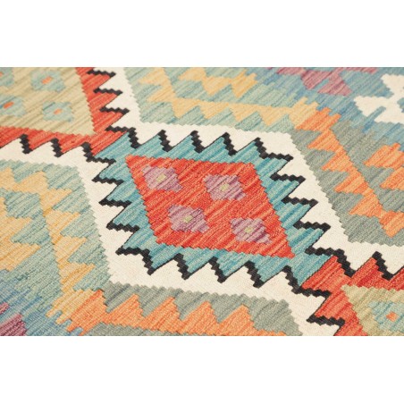 Tappeto Kilim Afghanistan azzurro 102x155