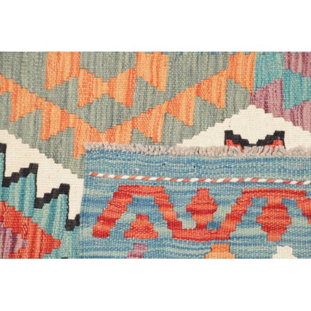 Tappeto Kilim Afghanistan azzurro 102x155
