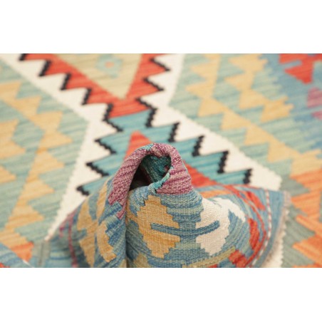 Tappeto Kilim Afghanistan azzurro 102x155