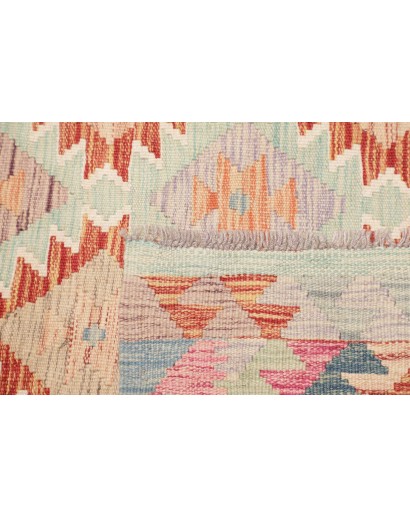 Tappeto Kilim Afghanistan beige giallo 97x207