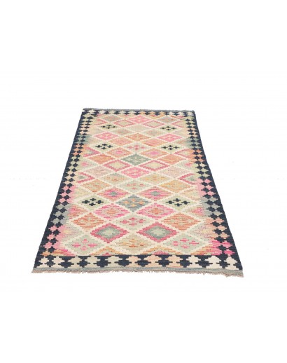 Tappeto Kilim Afghanistan giallo grigio 96x195