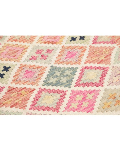 Tappeto Kilim Afghanistan giallo grigio 96x195