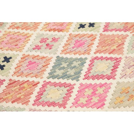 Tappeto Kilim Afghanistan giallo grigio 96x195