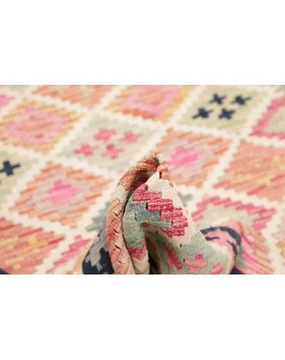 Tappeto Kilim Afghanistan giallo grigio 96x195