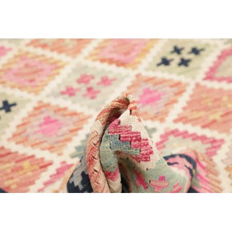 Tappeto Kilim Afghanistan giallo grigio 96x195