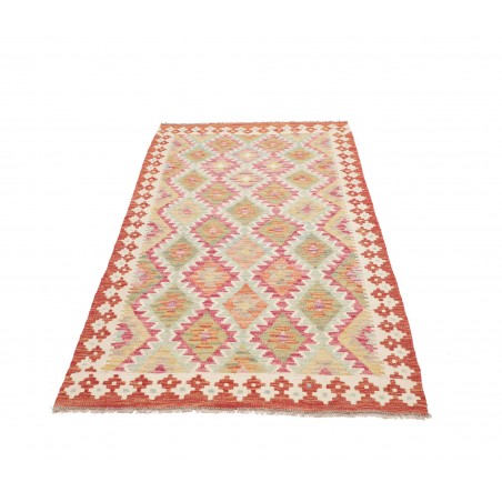 Tappeto Kilim Afghanistan giallo marrone 102x192