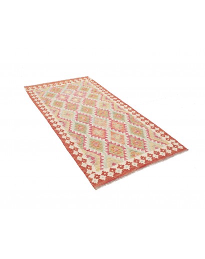 Tappeto Kilim Afghanistan giallo marrone 102x192