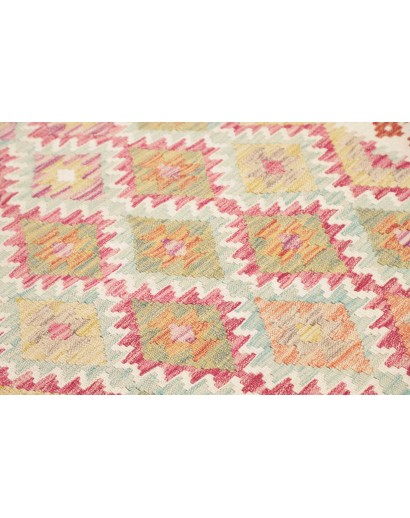 Tappeto Kilim Afghanistan giallo marrone 102x192
