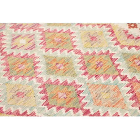 Tappeto Kilim Afghanistan giallo marrone 102x192