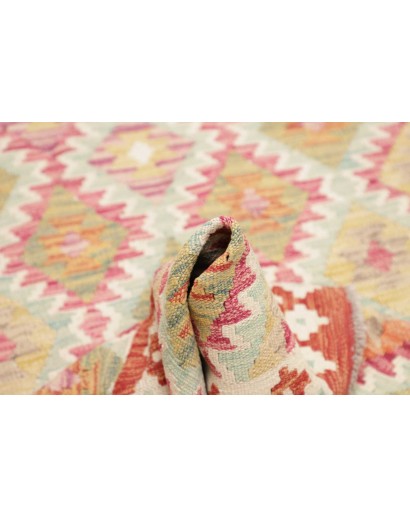 Tappeto Kilim Afghanistan giallo marrone 102x192