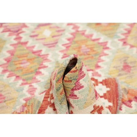 Tappeto Kilim Afghanistan giallo marrone 102x192