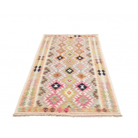 Tappeto Kilim Afghanistan giallo grigio 104x198