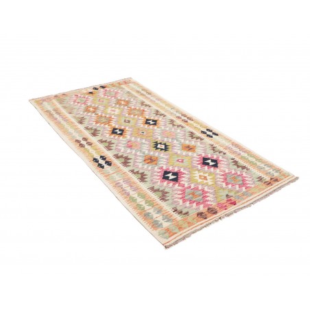 Tappeto Kilim Afghanistan giallo grigio 104x198