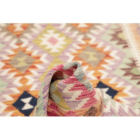 Tappeto Kilim Afghanistan giallo grigio 104x198