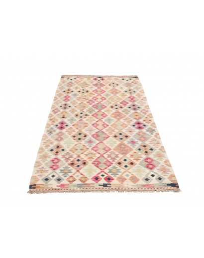 Tappeto Kilim Afghanistan giallo marrone 100x203