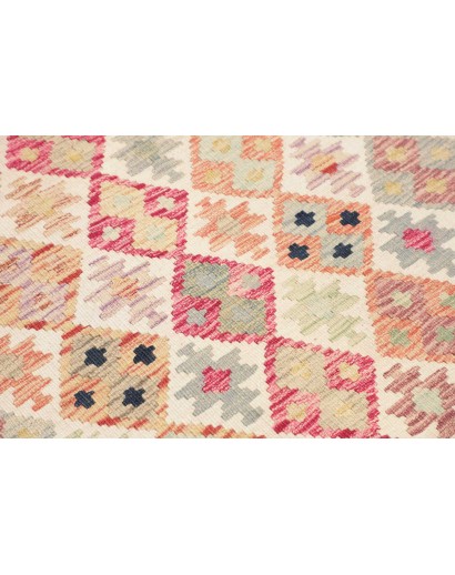 Tappeto Kilim Afghanistan giallo marrone 100x203