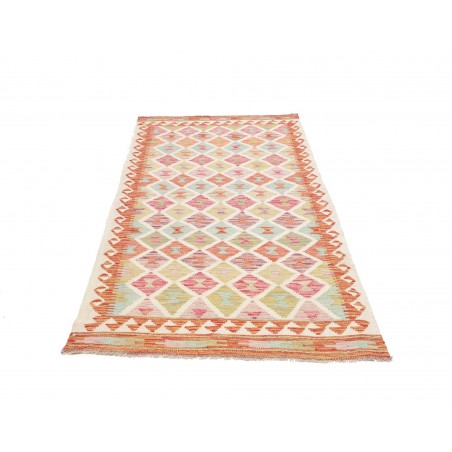 Tappeto Kilim Afghanistan giallo marrone 102x201
