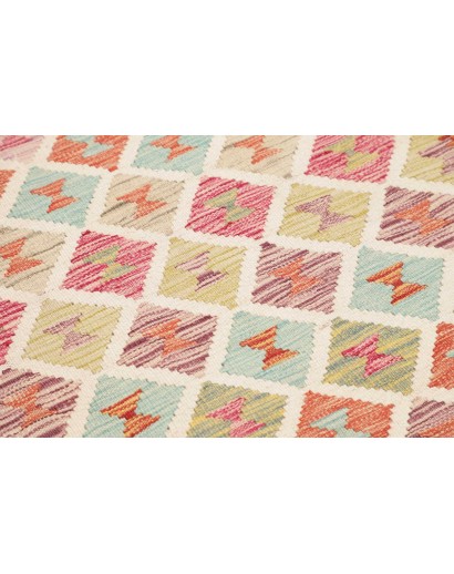 Tappeto Kilim Afghanistan giallo marrone 102x201