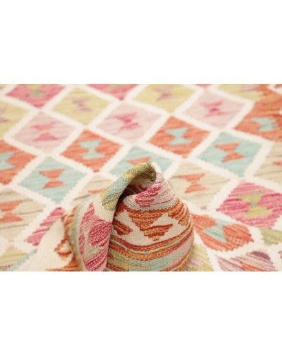 Tappeto Kilim Afghanistan giallo marrone 102x201