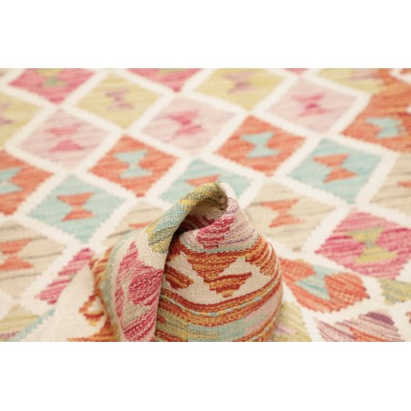 Tappeto Kilim Afghanistan giallo marrone 102x201
