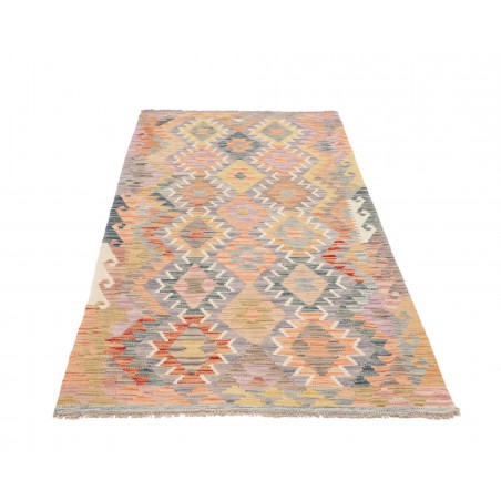 Tappeto Kilim Afghanistan marrone bianco 104x195