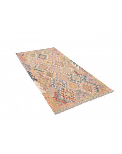 Tappeto Kilim Afghanistan marrone bianco 104x195