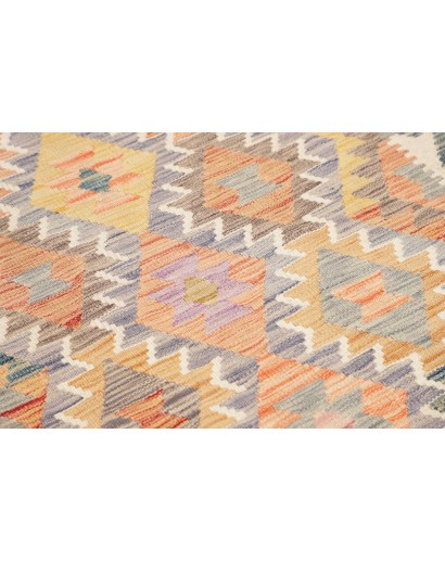 Tappeto Kilim Afghanistan marrone bianco 104x195