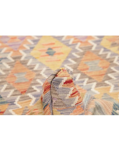 Tappeto Kilim Afghanistan marrone bianco 104x195