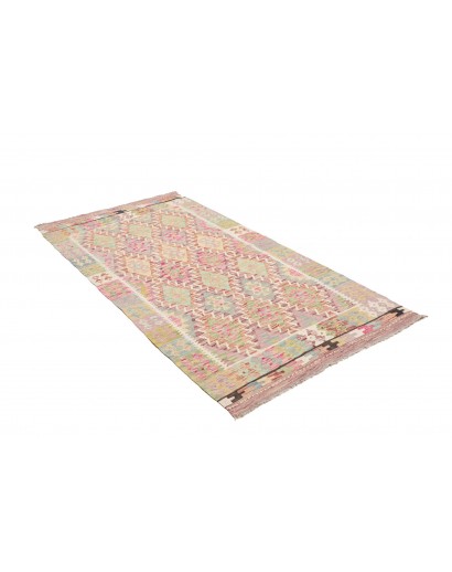 Tappeto Kilim Afghanistan marrone rosso 106x193