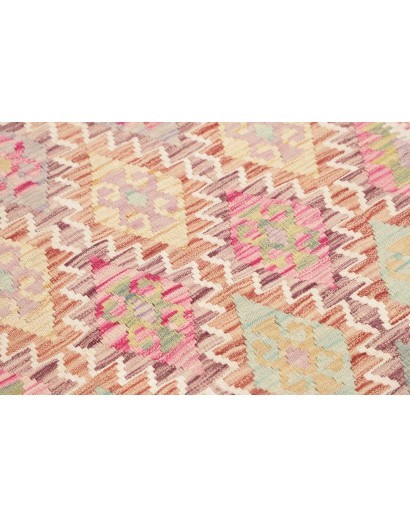 Tappeto Kilim Afghanistan marrone rosso 106x193