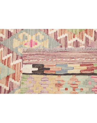 Tappeto Kilim Afghanistan marrone rosso 106x193