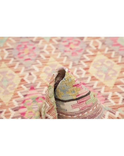 Tappeto Kilim Afghanistan marrone rosso 106x193
