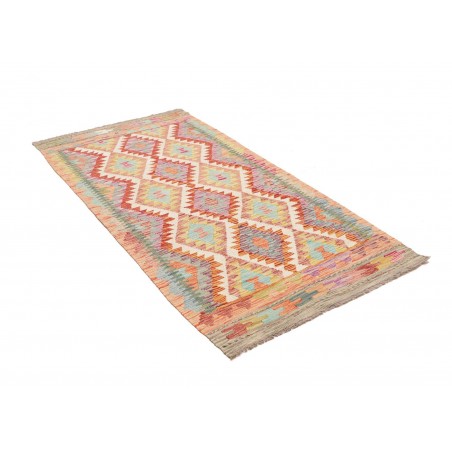 Tappeto Kilim Afghanistan beige arancione 100x196