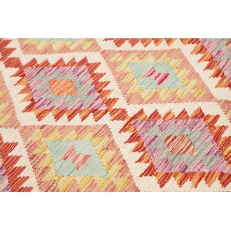 Tappeto Kilim Afghanistan beige arancione 100x196
