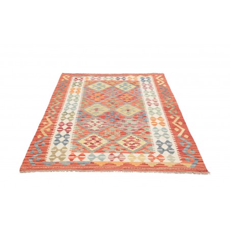 Tappeto Kilim Afghanistan marrone bianco 128x170