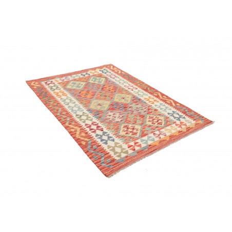 Tappeto Kilim Afghanistan marrone bianco 128x170