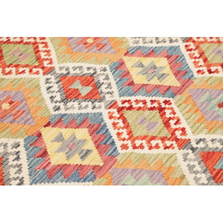 Tappeto Kilim Afghanistan beige giallo 127x176