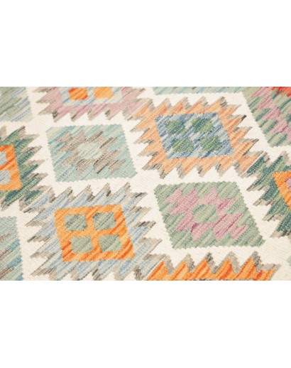 Tappeto Kilim Afghanistan marrone bianco 123x180