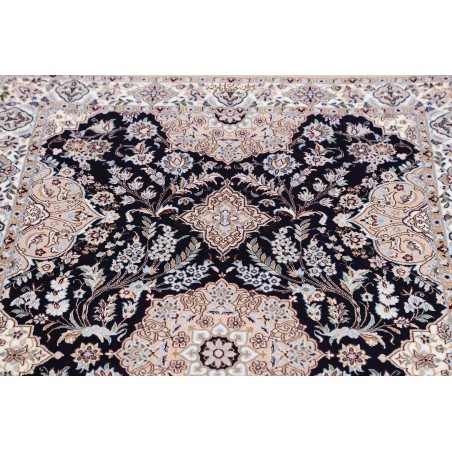 Tappeto Nain 6La Persia bianco grigio 104x158