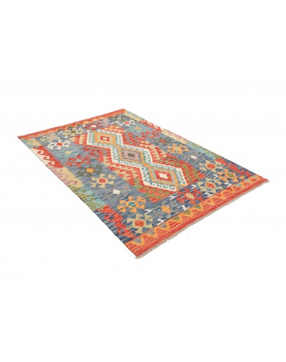 Tappeto Kilim Afghanistan marrone 127x182
