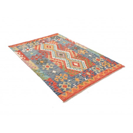 Tappeto Kilim Afghanistan marrone 127x182